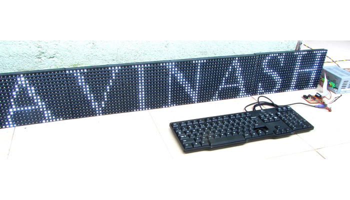 Making a LED Message Display with Keyboard Interface