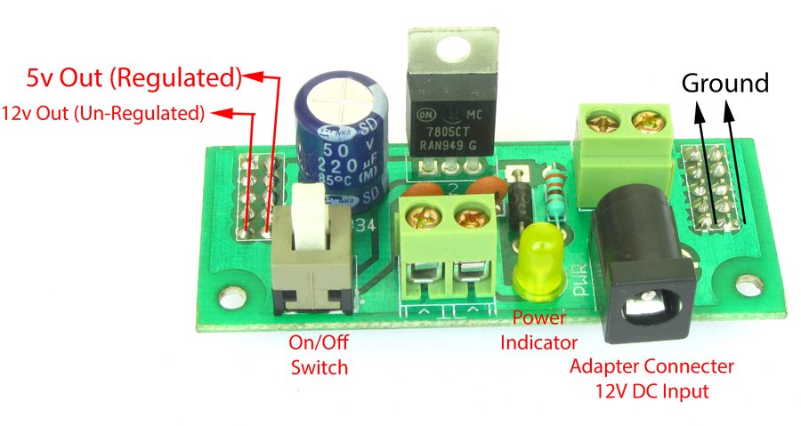 breadboard power supply system