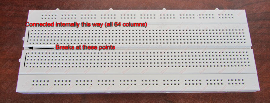 breadboard main area