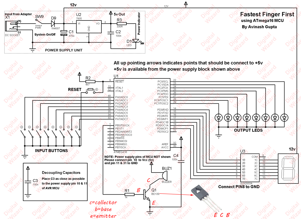 fastest finger first circuit diagram