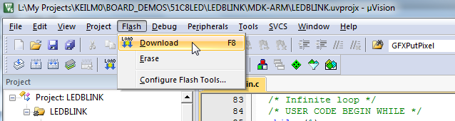 Keil Flash Download ARM