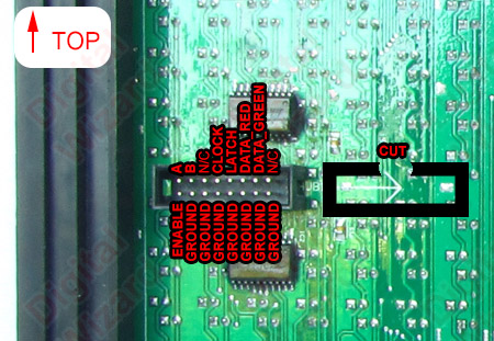 p10 red green rg panel pin diagram