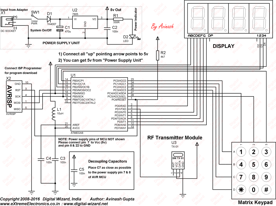 token display schematic