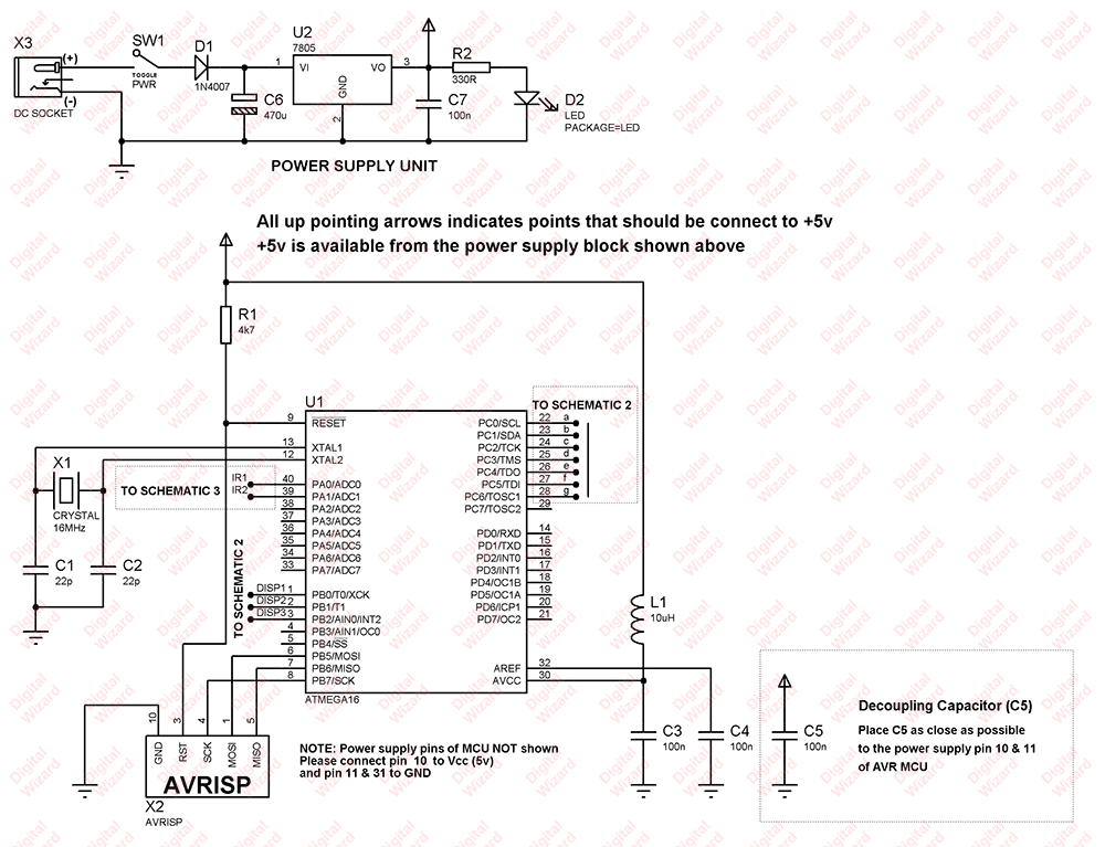 ATmega16 based visitor counter