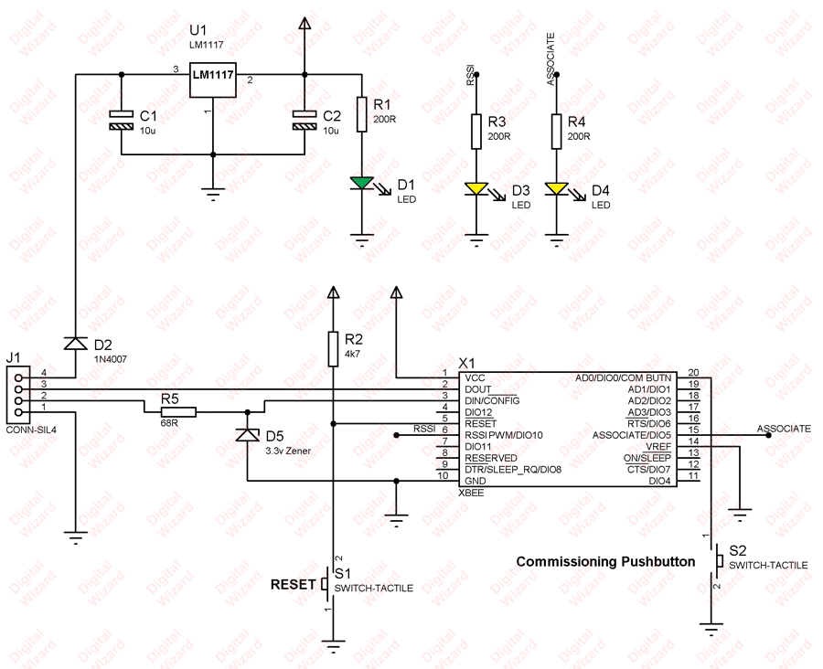 xbee adapter circuit diagram