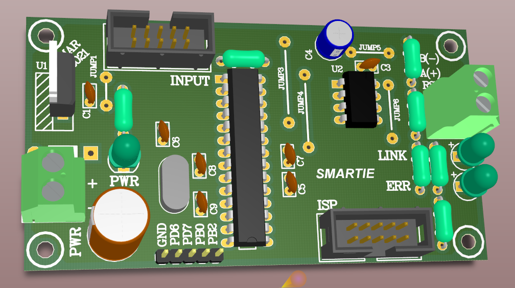 Multi-channel Opto Isolated Input Card with RS485