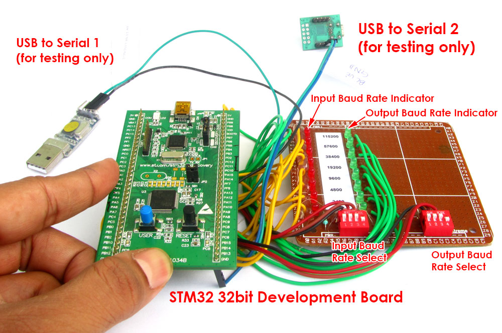 Baud Rate Converter using STM32